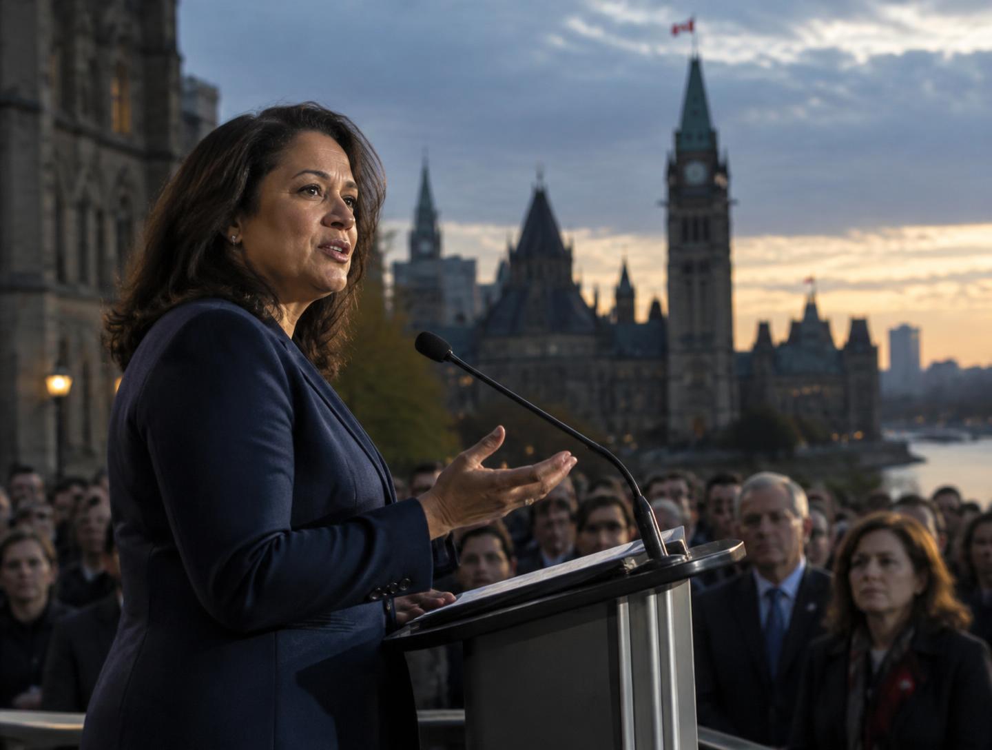 Intervenante s’adressant à un public à Ottawa — image conceptuelle